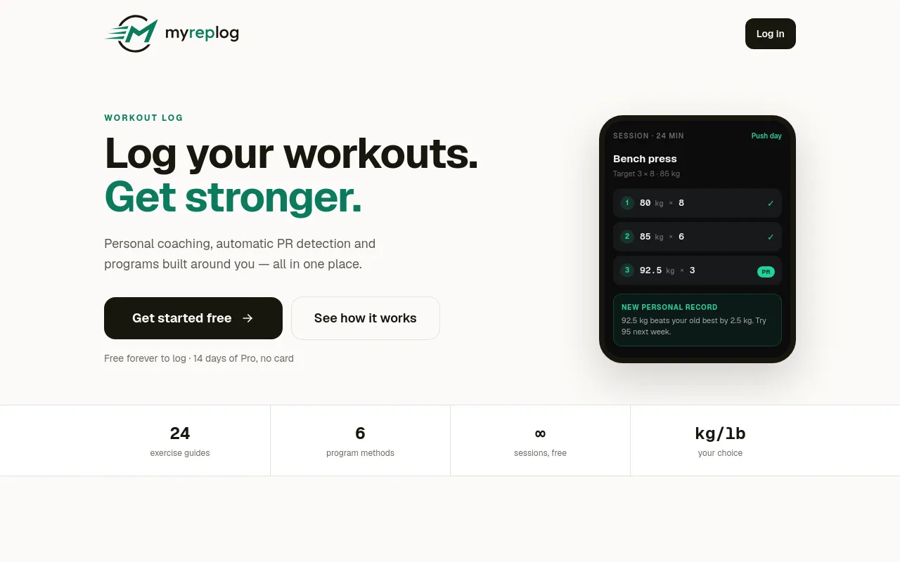 Screenshot of Myreplog